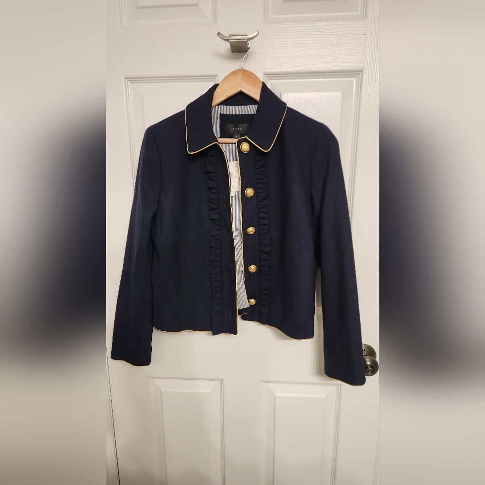 J Crew Blue and Gold jacket